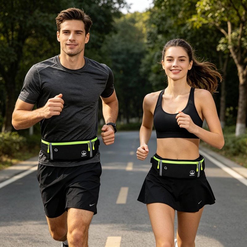 Slim Running Belt Fanny Pack - Lightweight Jogging Waist Pack for Phone & Essentials | Unisex Design
