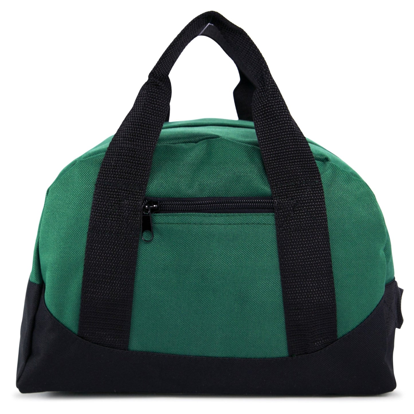 12" Mini Two Tone Duffle Bag (Dark Green)