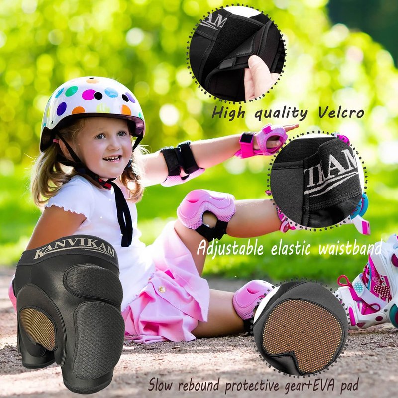 Kids 3D Padded Shorts for Skateboard Skiing Snowboard,Silicone and EVA Pads Shorty Pants Effectively Protect Child's Hips Tailbone