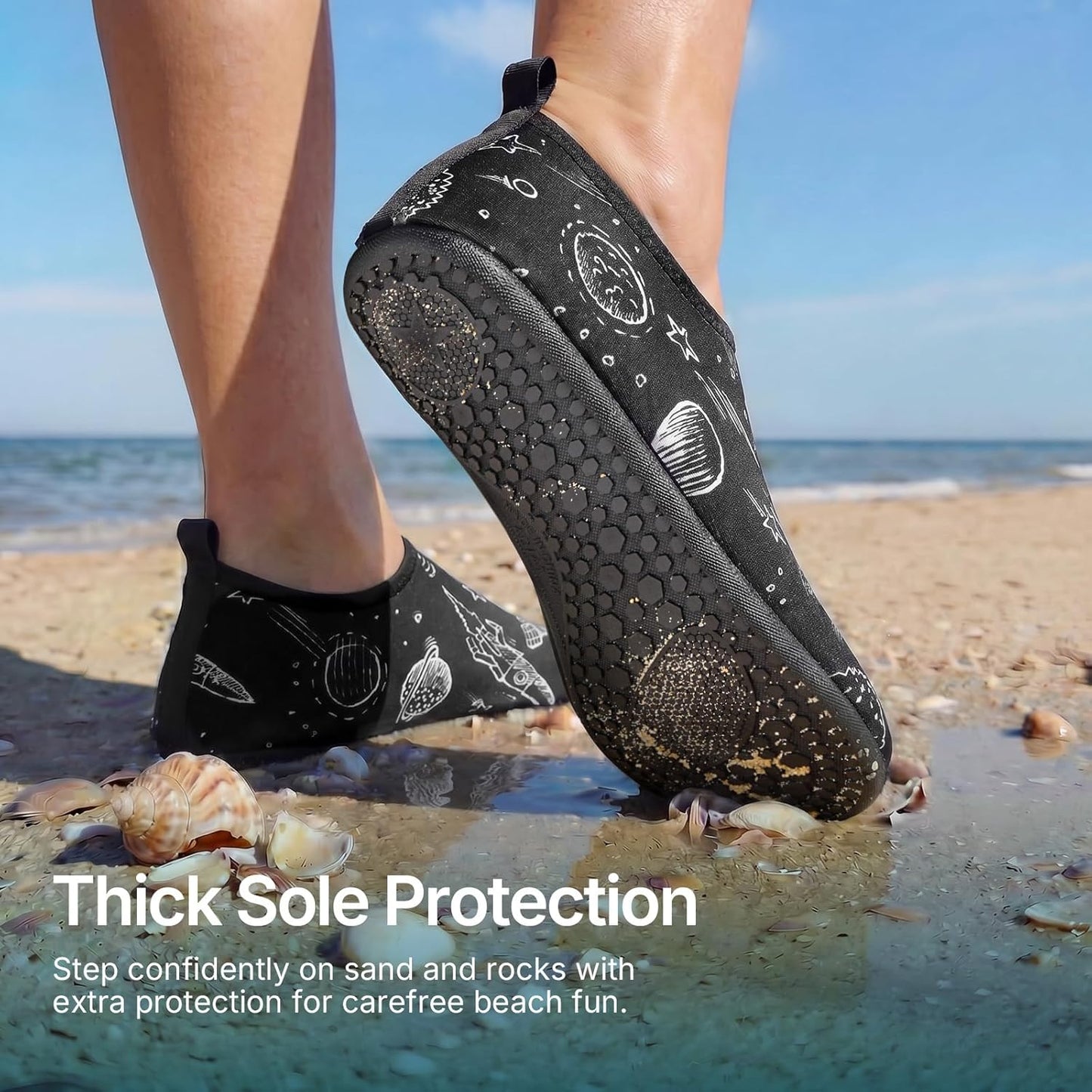 Quick-Dry Water Shoes for Men & Women - Aqua Socks for Beach, Yoga, and Hiking | Adult & Youth Sizes