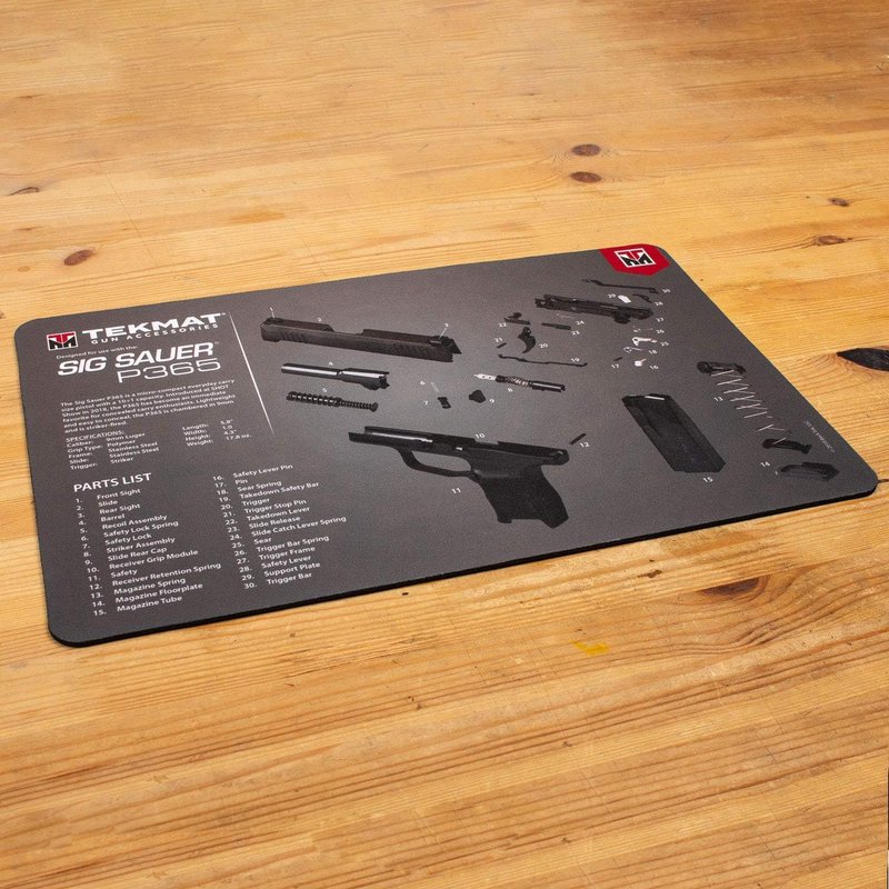 TekMat Cleaning Mat for Sig Sauer P365 - Durable Black Design | Perfect Fit