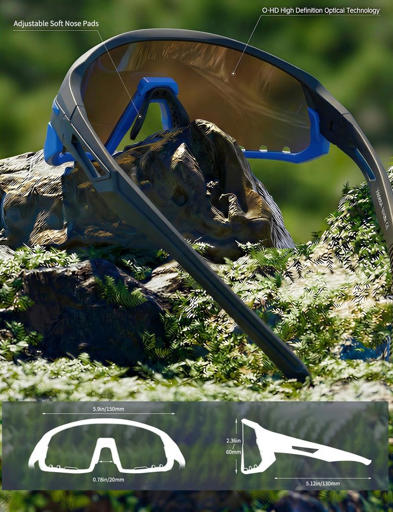 Xiyalai Cycling Sunglasses for Men Women - Sports Sunglasses for Running Baseball Softball Bike UV400 Protection.