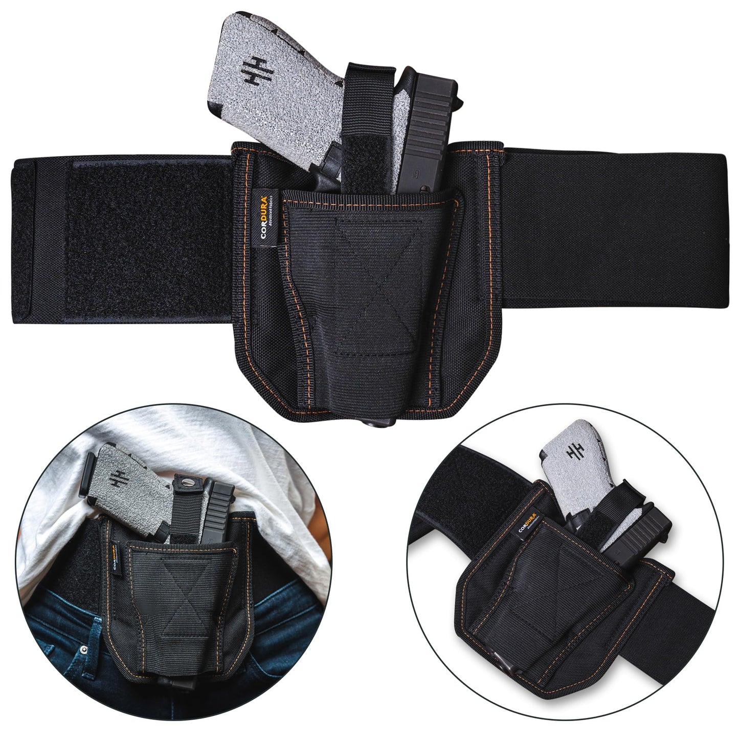 VNSH Lite Belly Band Holster – Comfortable, Lightweight & Discreet | Fits Glock, S&W & More
