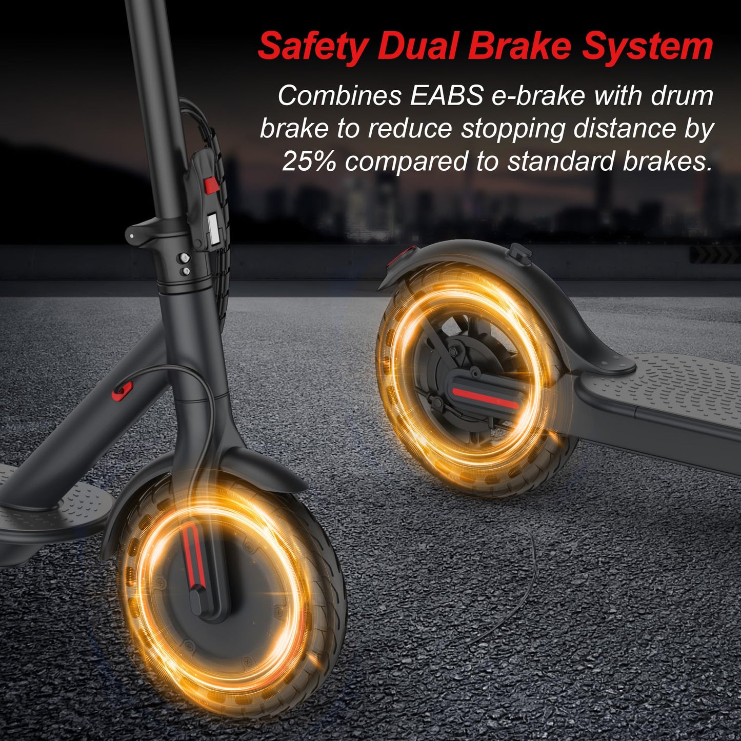 VOLTVOGUE Electric Scooter for Adults, Folding E Scooter with 350W Motor,19 Mph Top Speed, Max 12 Miles Long Range, 8.5' Solid Tires Commuting Scooters with Dual Brakes System, APP