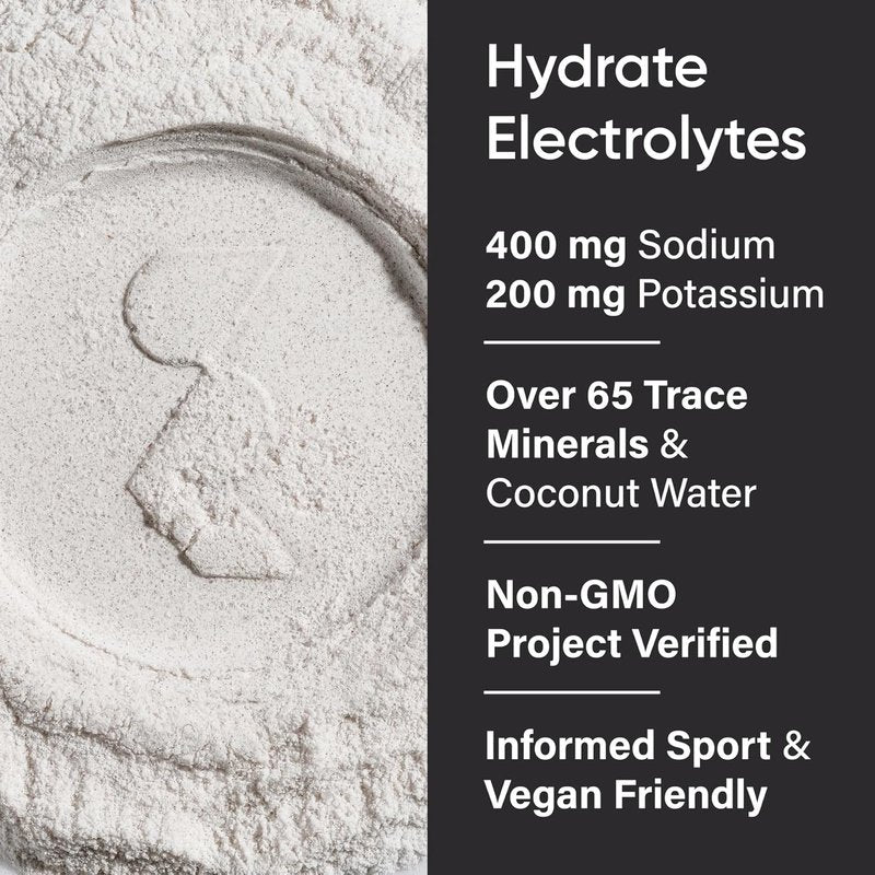 Hydrate Electrolytes Powder Packets - Sugar-Free, Naturally Flavored with Vitamins & Coconut Water - 16 Pack Variety Pack