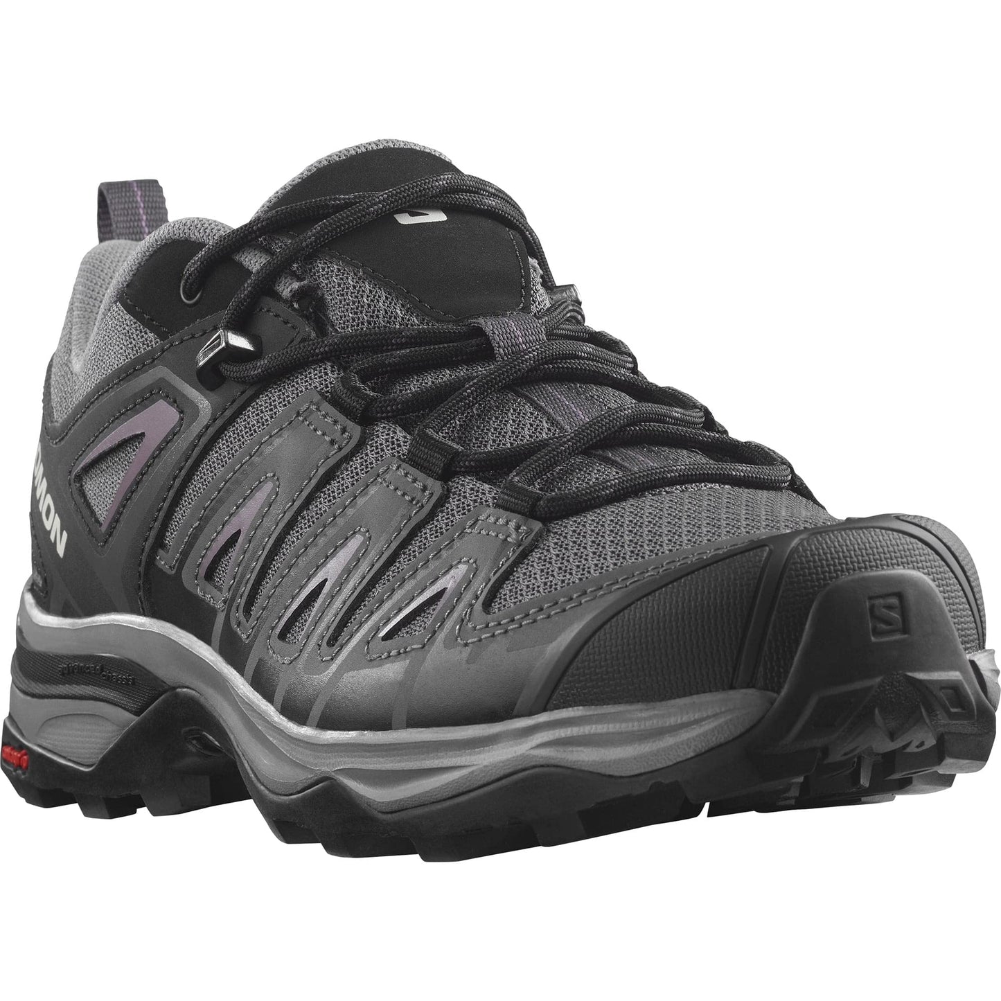 Salomon Women's X ULTRA PIONEER Hiking Shoes for Women, Magnet / Black / Moonscape, 7.5