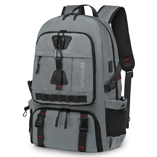 SUIKIHUM Travel Backpack 35L TSA Approved Carry on Backpack with Shoe Compartment & Wet/Dry Separation, Laptop Bag Fits 18.4 Inch Computer, Water Resistant Backpack for Men Women, Grey