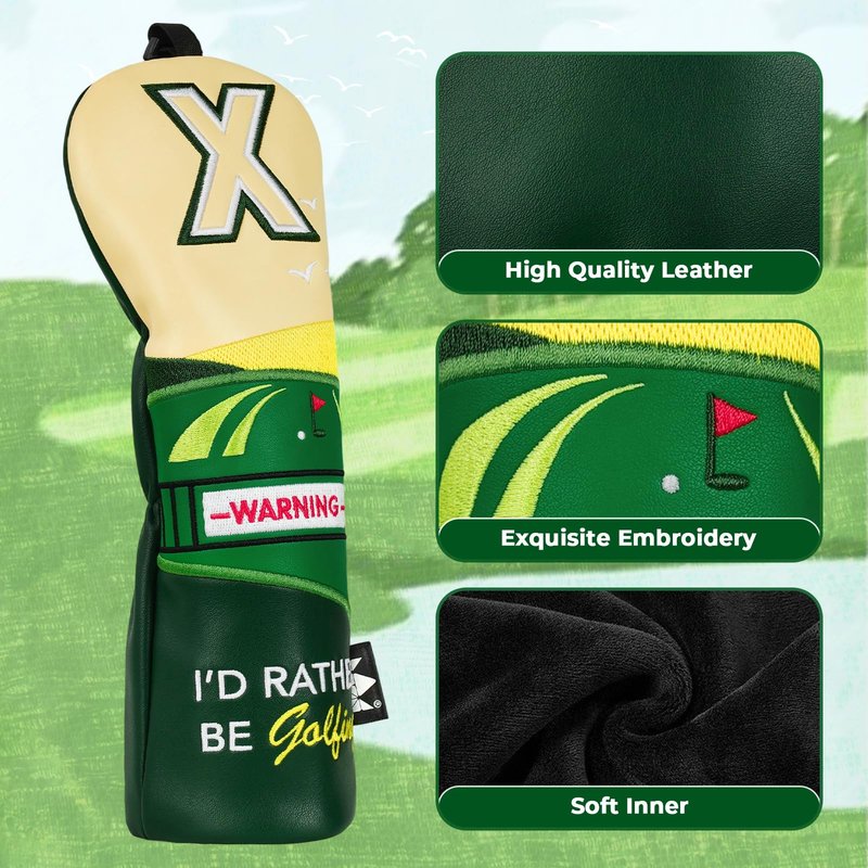 CRAFTSMAN GOLF Iconic Golf Course Sight I'd Rather Be Golfing Hybrid Headcover Head Cover