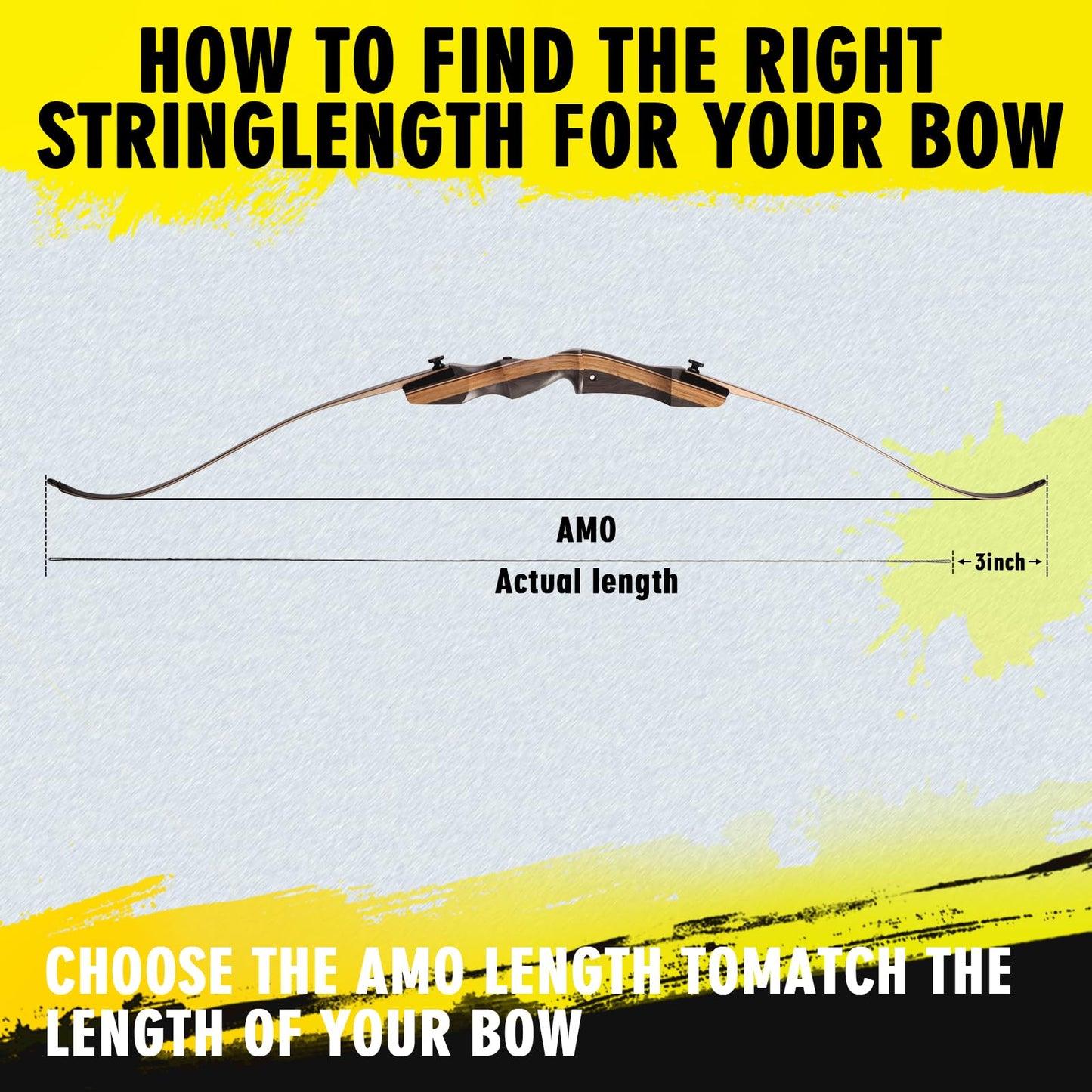 LWANO D97 Flemish Twist Bow String, 54-70in, 16 Strands