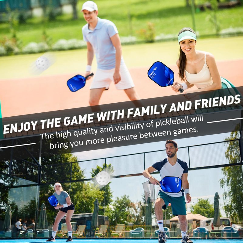 YOOWIND Pickleball Balls, 12 Pack 40 Holes Outdoor Pickleball Balls, Perfectly Balanced, High Elasticity and Durable Pickleballs for Beginners and Professional (Creamy White, 12 Pack)