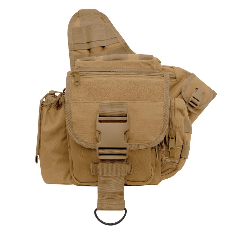 Rothco Advanced Tactical Bag - Durable EDC Shoulder Bag with Discreet Utility Storage, Coyote Brown