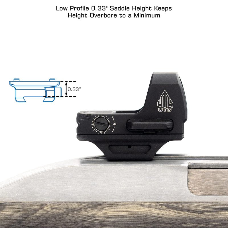UTG Super Slim RDM20 Dovetail Mount, Low Profile, Black