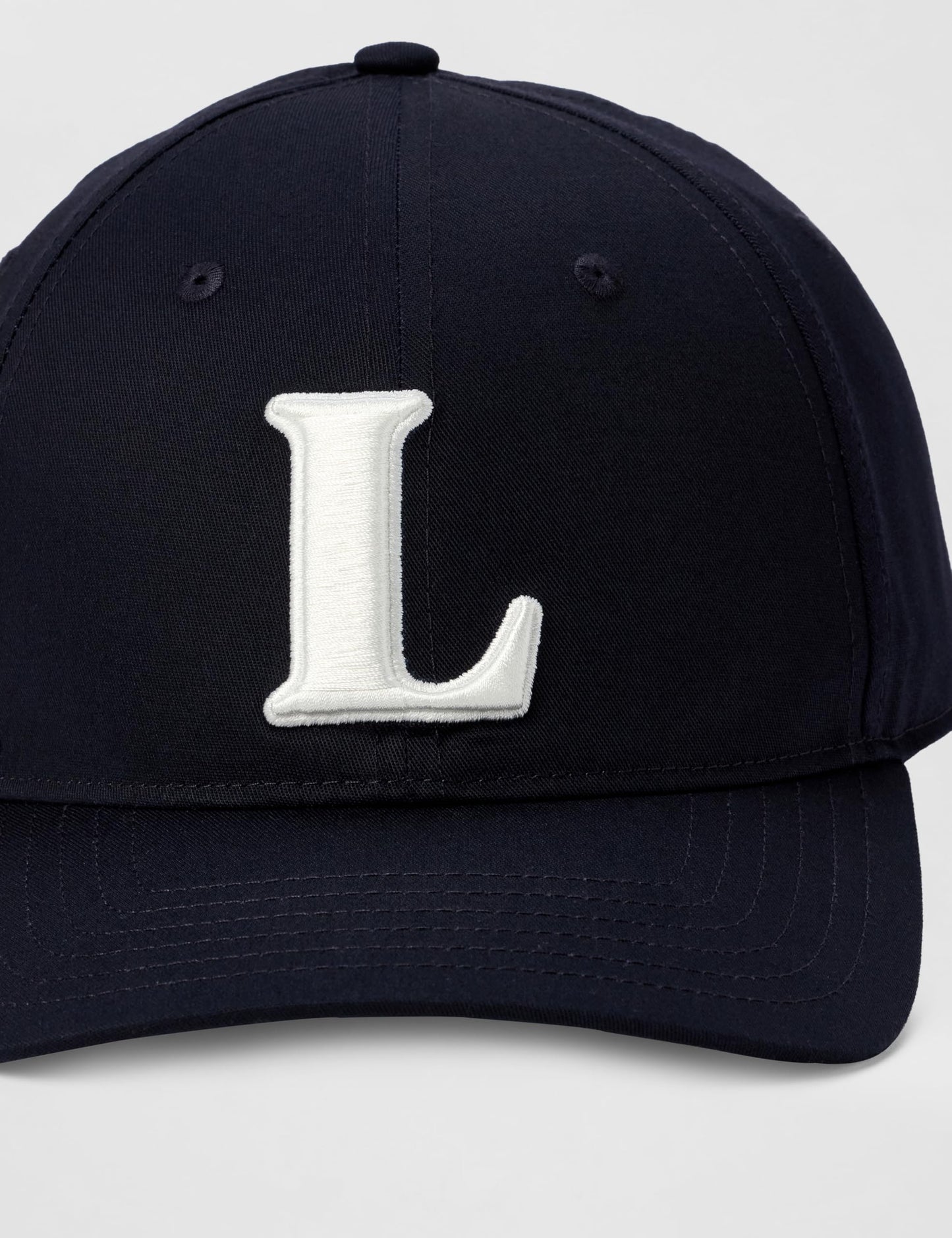 Lacoste Unisex L Embroidered Cotton Twill Cap, One Size, Navy Blue