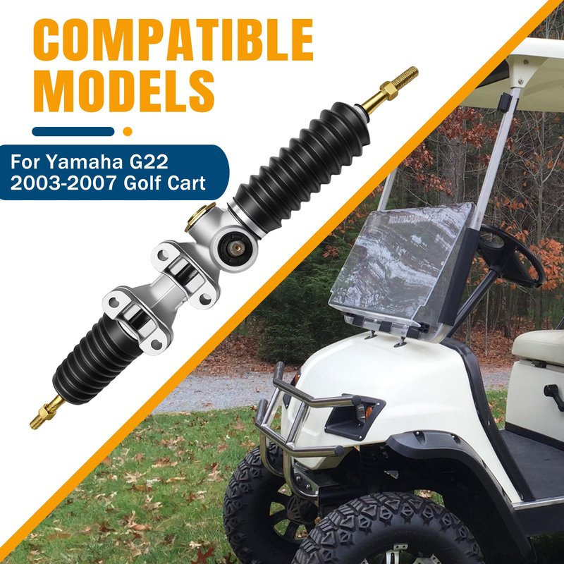 MIXOPOLY Golf Cart Steering Gear Box Assembly Replacement for Yamaha G22 2003-2007 Gas or Electric Models Replace OEM# JU0-F3400-00