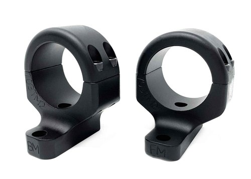 Game Reaper 2: Howa 1500 & Mini, Mossberg 100ATR, 4X4 Patriot, Weatherby Vanguard, Remington 700, 721, 722,725 - Long & Short Action - Medium Mount - Tactical, Black, 30mm, 4 Screws per Ring (703TM2)