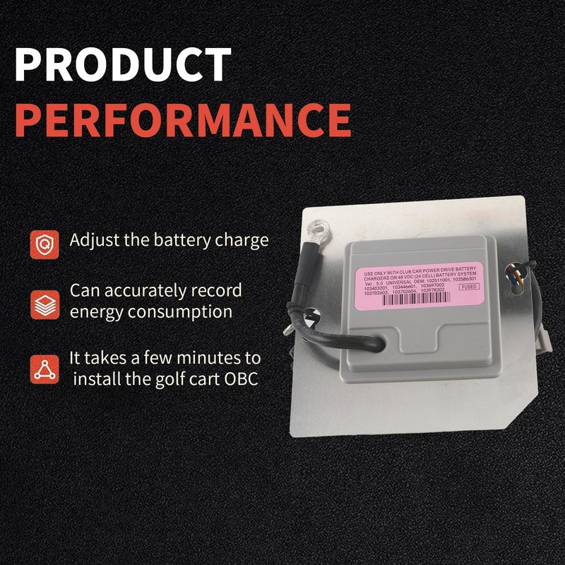 HLBTK 102511001 Golf Cart on Board Computer 48V Compatible with Club Car Precedent 2004-2015 Replace# 103403201 102586301