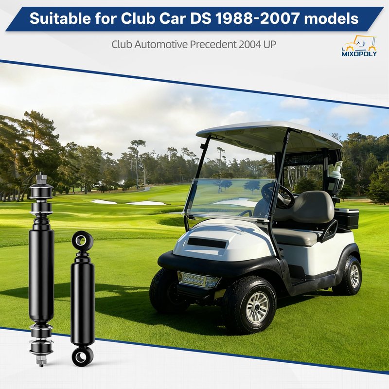 MIXOPOLY Golf Cart Shock Absorbers Kit for Club Car DS/Carryall/Precedent/Onward/Tempo Model 1981-UP, Front Rear Shocks Replaces OEM 1014235 1015813 102588601 1010991 1014236 1013164 102588501 1012183