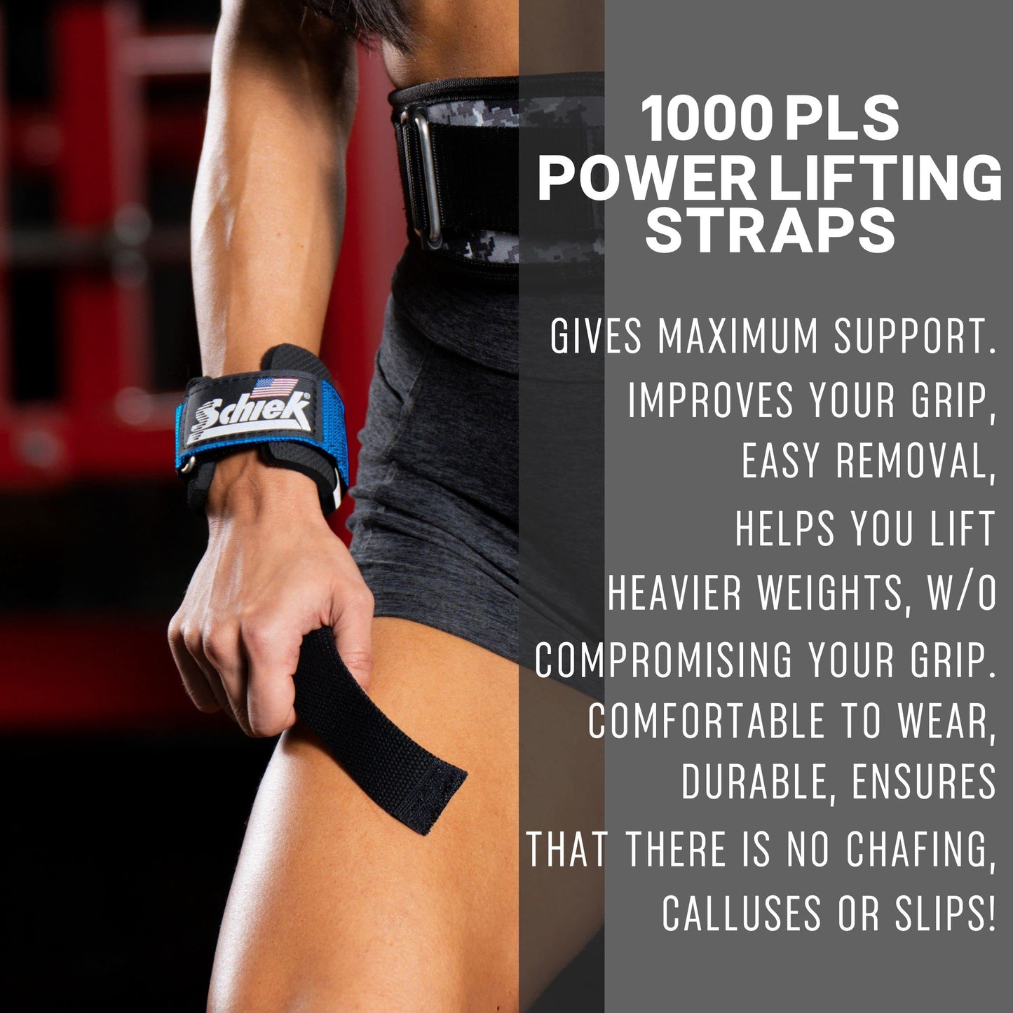 Schiek Sports Model 1000-PLS Deluxe Power Lifting Straps