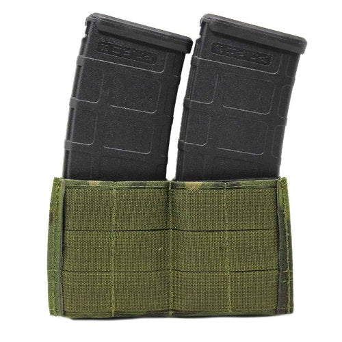 Esstac 5.56 Double KYWI Shorty Pouch (No Attachment Method, Multicam Black)