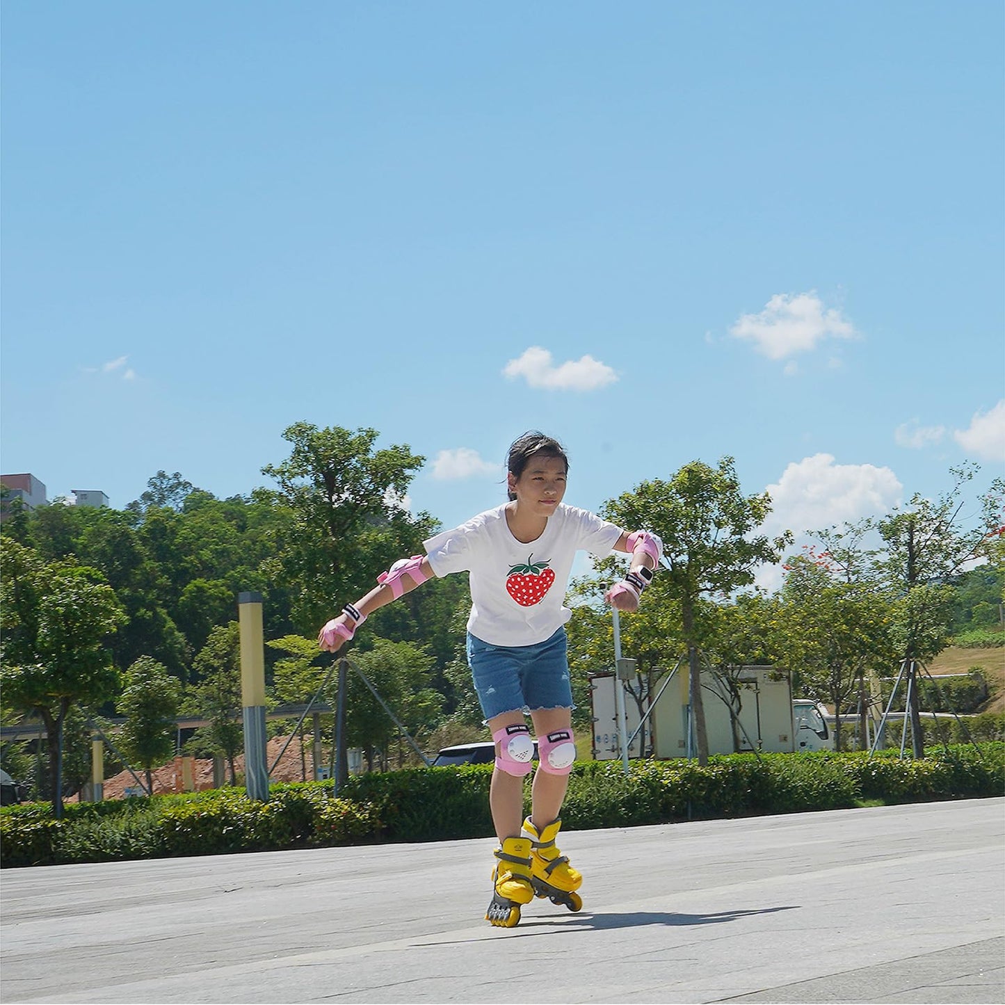 SOHOUR HOME Kids/Youth Knee Pads Elbow Pads Wrist Guards 3 in1Protective Set, for 3-15 Years Child Roller Skates, Cycling, Inline Skating, Skateboard, BMX Bike, Balance Bike, Scooter Riding Sports