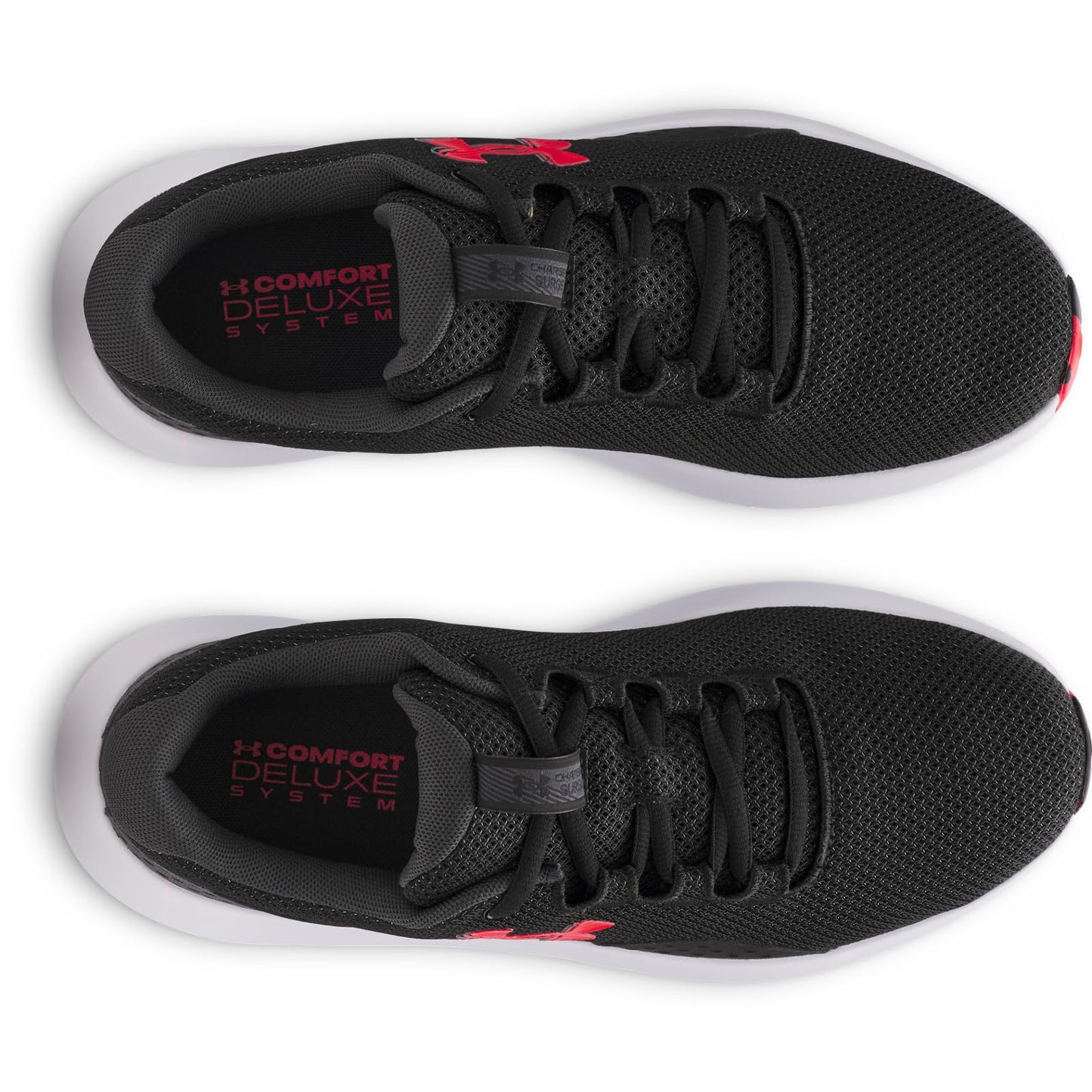 Under Armour Men's Charged Surge 4, (005) Black/Anthracite/Racer Red, 9, US