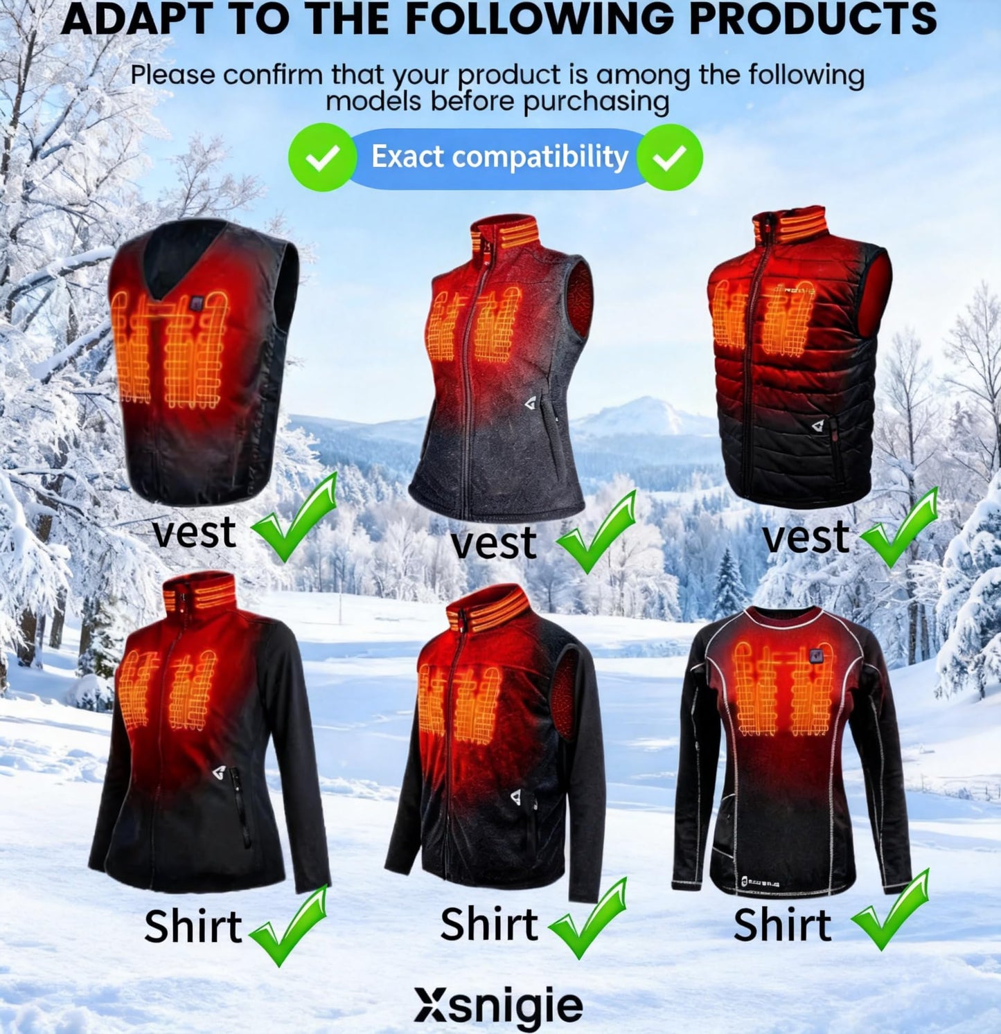 7V / 7.4V Heating Vest Battery Charger Compatible with Gerbing Dual Heated Vest/Heating Gloves/Seat Cushion/Jacket, for Gyde Charges 2 Batteries Replacement 8.4V 1.2A G0715U Power Adaptor Cord