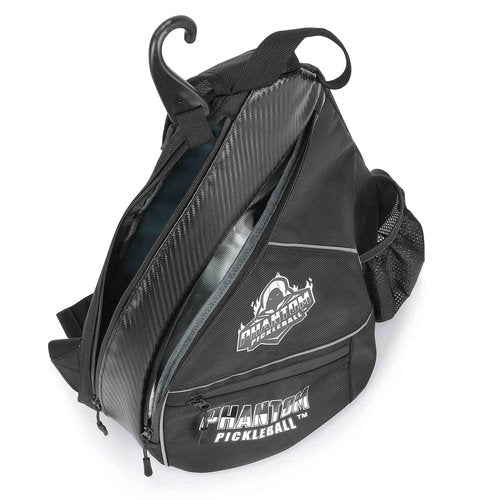 Phantom Pickleball Sling Bag – Adjustable and Reversible Pickleball Bag for Men and Women – Crossbody Sling Backpack for Pickleball, Tennis, Racquetball Gear, Travel – Waterproof Lightweight Sport Bag