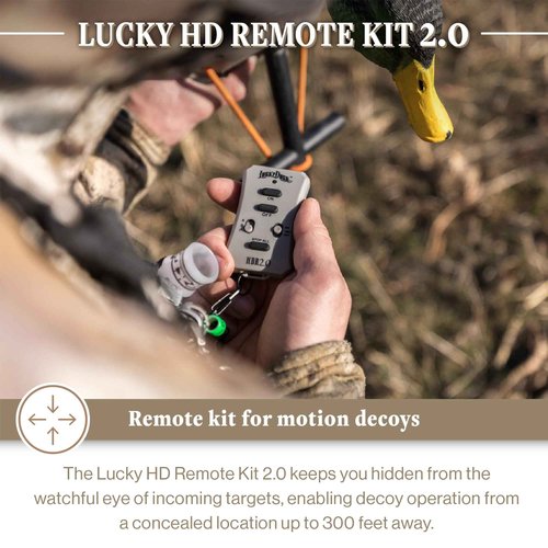 Lucky Duck Motorized Decoy Controls, Lucky HD Remote and Remote Receiver 2.0