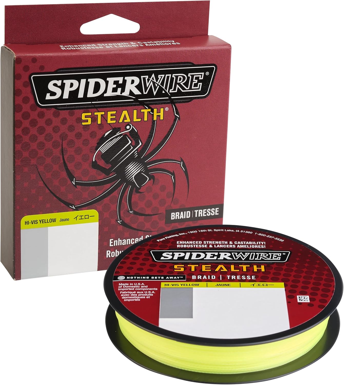 SpiderWire Stealth Braid Fishing Line - Durable, Low-Visibility, 150 Yards