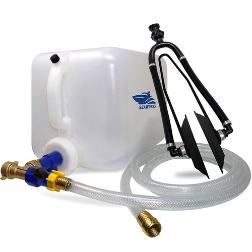 Boat Winterizer Gravity Motor Cleaner with Flusher Kit - Gravity Flow System DIY Winter Preparation Solution for Marine Engines - For Inboard and Outboard Engines