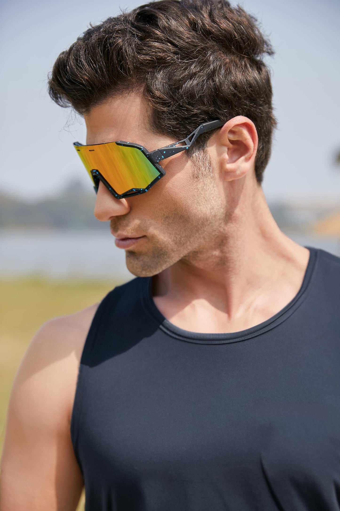 FEISEDY Polarized Cycling Sunglasses Women Men Outdoor Sports Sunglasses Baseball Running Biking Fishing Sunglasses B2994