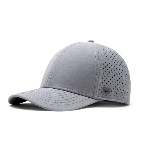 melin A-Game Hydro, Heather Grey, Men’s Performance Snapback Hats, Water-Resistant Fitted Baseball Caps for Men & Women, Golf, Running, or Workout Hat, Medium-Large
