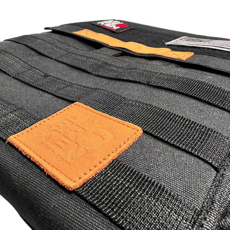 Unbrokenshop.com Adjustable Weighted Vest, WOD Cross Fitness, Weight Plates Carrier for Strength and Endurance Training and Running. For Men or for Women, 2 Patches Included [Black]