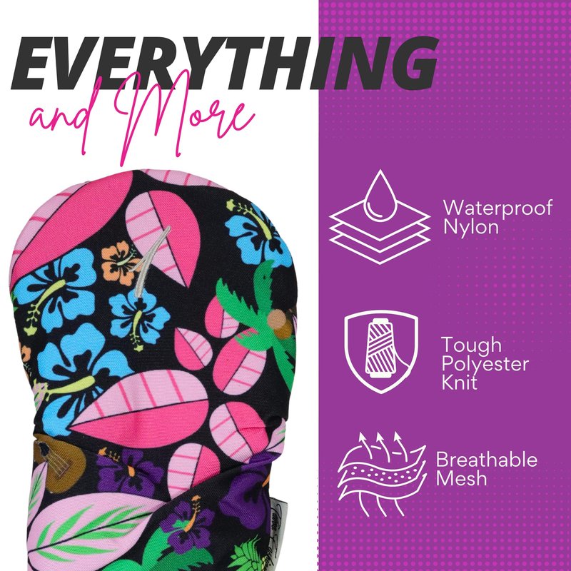 Taboo Fashions Resort Collection Golf Club Covers for Women - Numbered Golf Headcovers Set for Driver, Fairway and Hybrid Clubs - Weather Resistant, Pack of 4 (Tropical Paradise)