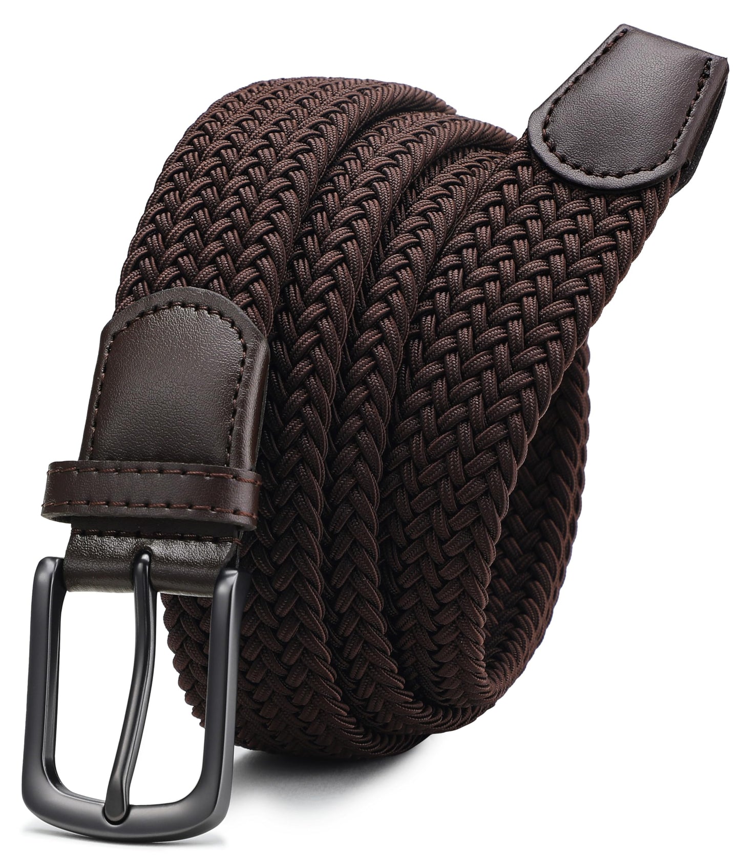 CHAOREN Stretch Belts for Men - Braided Elastic Golf Belt for Men 1 3/8"- Gift for Casual Jeans Shorts
