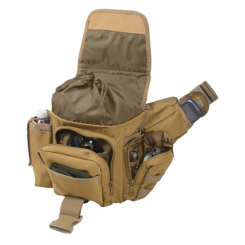 Rothco Advanced Tactical Bag - Durable EDC Shoulder Bag with Discreet Utility Storage, Coyote Brown