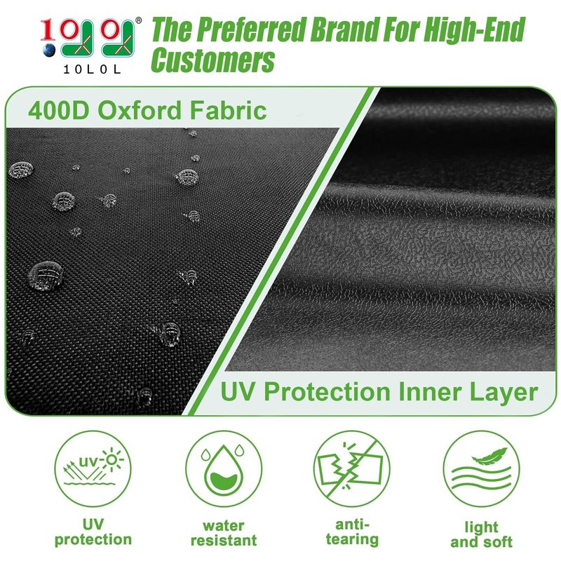 10L0L Golf Cart Black Enclosure Cover for 2 Passenger EZGO TXT, 4-Sided Clear Window Rain Cover All Weather Waterproof Windproof