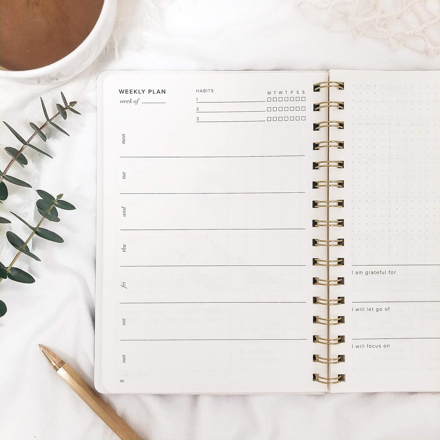 Food and Exercise Journal for Women - Track Meals, Nutrition & Weight Loss | 90 Days, Walnut Brown, 8.5 x 6 Inches