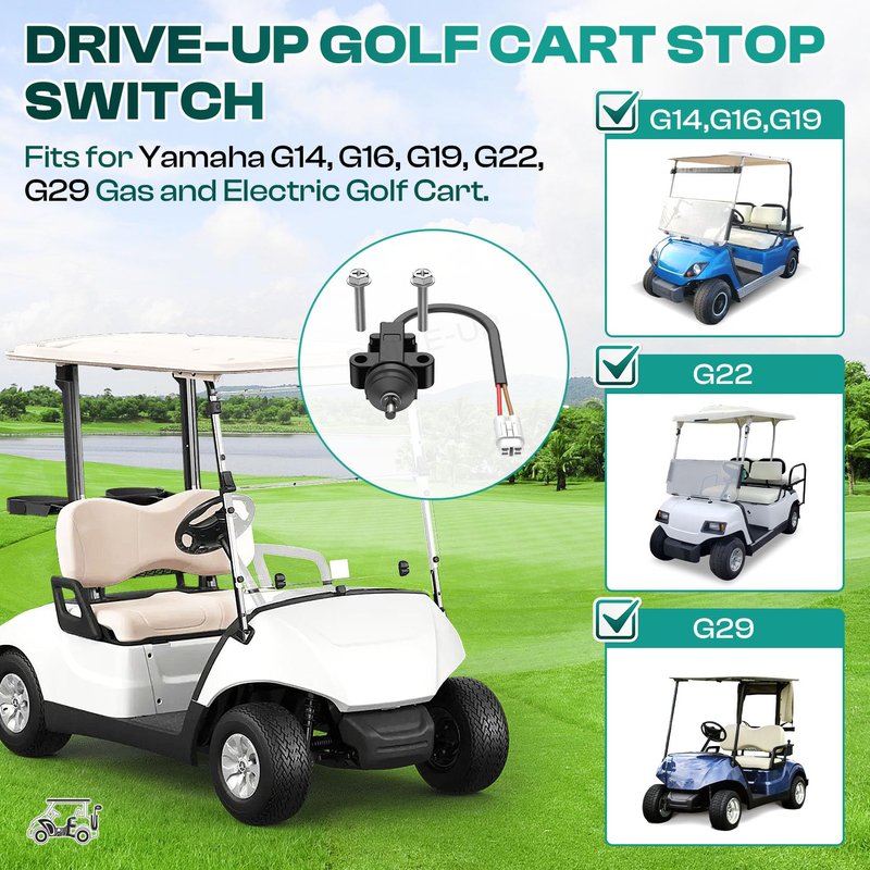 DRIVE UP Golf Cart Stop Switch Fits for Yamaha G14, G16, G19, G22 G29 Gas and Electric Golf Carts, Golf Cart Accelerator Micro Stop Switch for Yamaha JF7-82817-20