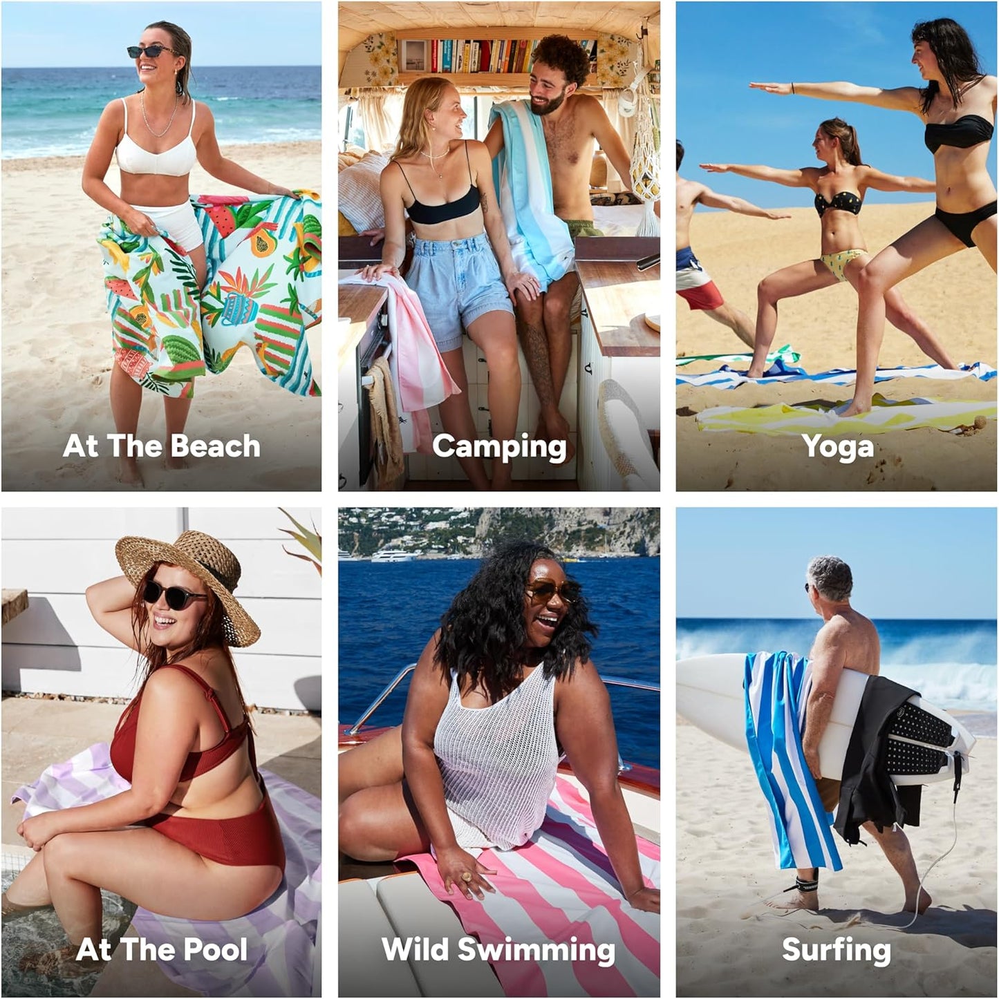 Dock & Bay Quick Dry Beach Towel | Sand-Free, Lightweight, Eco-Friendly - Large 160x90cm