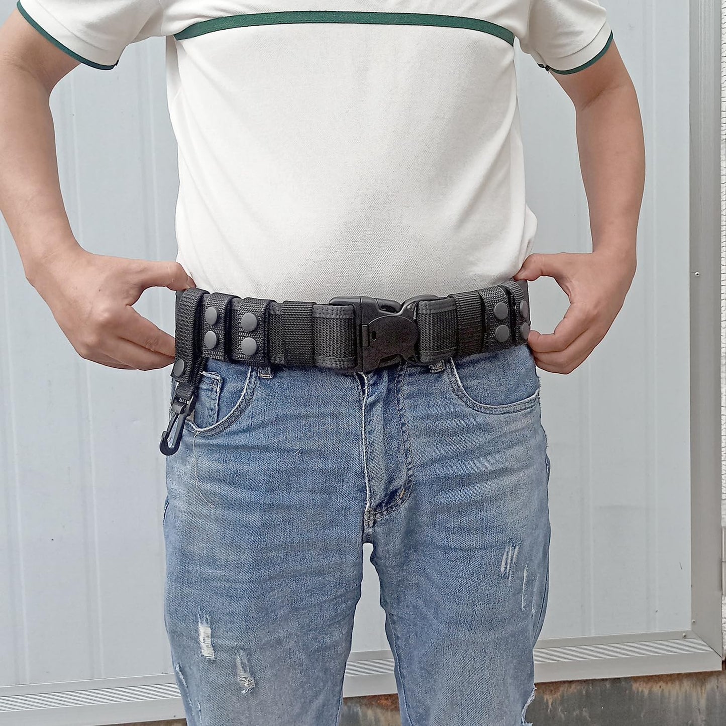 Tactical Duty Belt Keeper - Nylon Double Snaps for 2"-2.25" Belts | Police Accessories