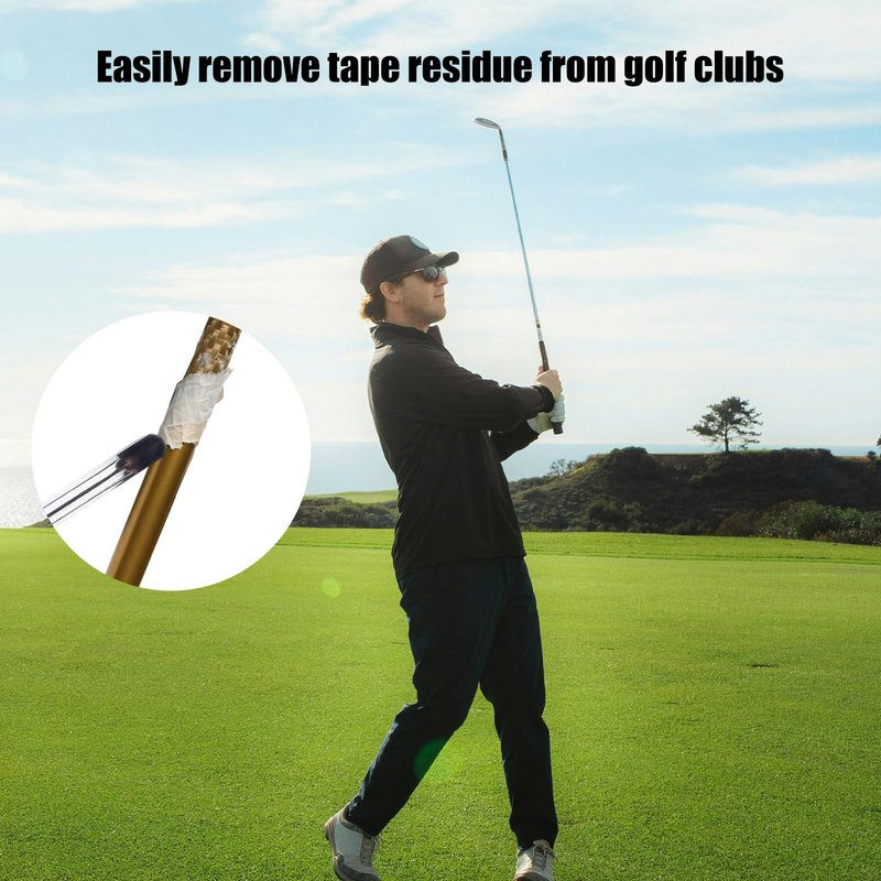 Gosknor Golf Grip Removal Tool & Golf Grips Tape Remover, V-Groove Grip Remover Saver Durable Repair Tool for Easy Club Regripping Essential Accessories