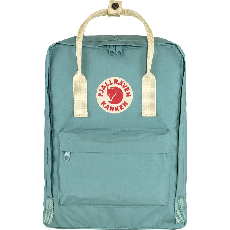 Fjällräven Kanken Backpack - Durable Vinylon Fabric, Water-Resistant, Classic Design - School, Travel, Sky Blue/Light Oak