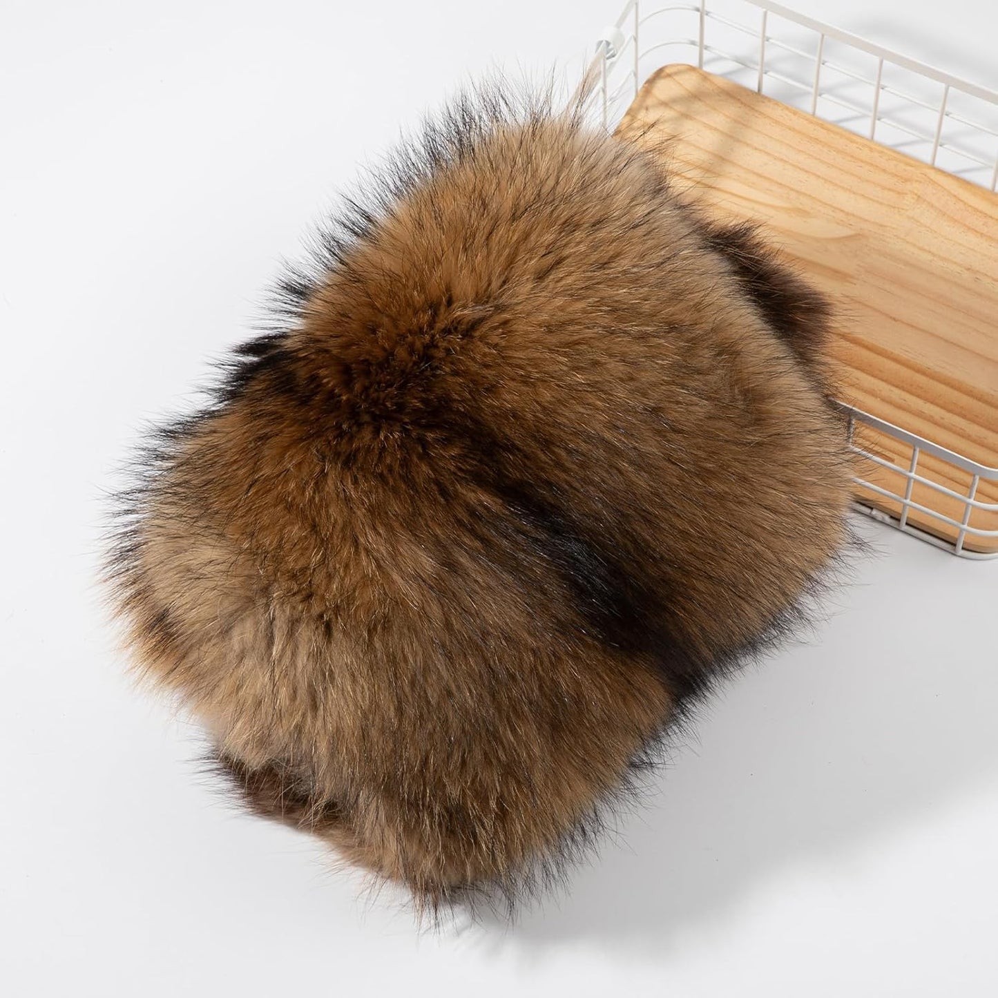 Natural Tanned Raccoon Fur Pelts - Premium Quality Real Skin for Fly Tying & Crafts | 29.5-31.5" Length, 9.8-11.8" Width, Brown