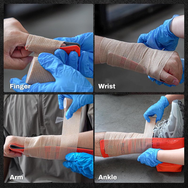 First Aid Splint - 36" X 4.3" Orange-Gray | Keeps Bones in Position