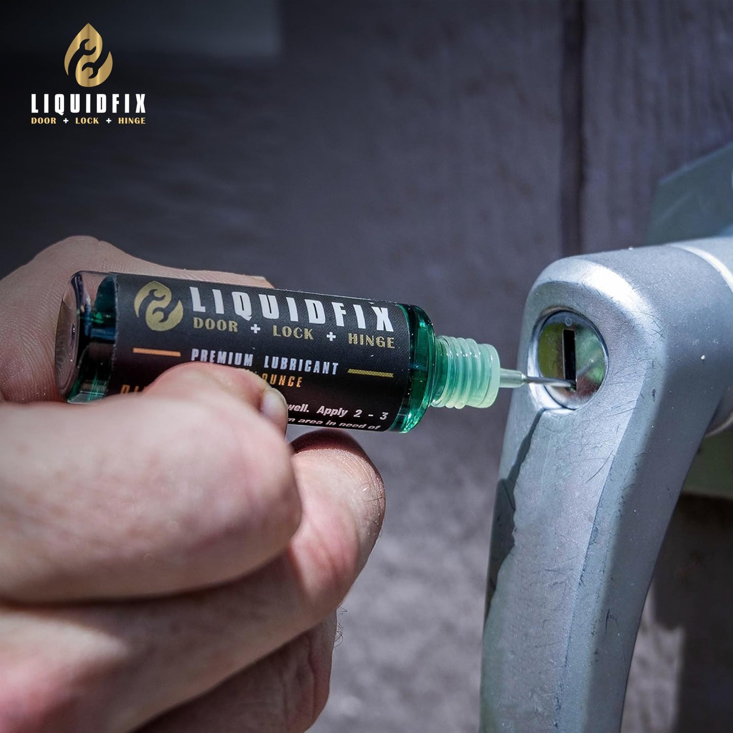 LiquidFix Door, Lock & Hinge Lubricant - 4 oz Dropper + 0.5 Needle Combo