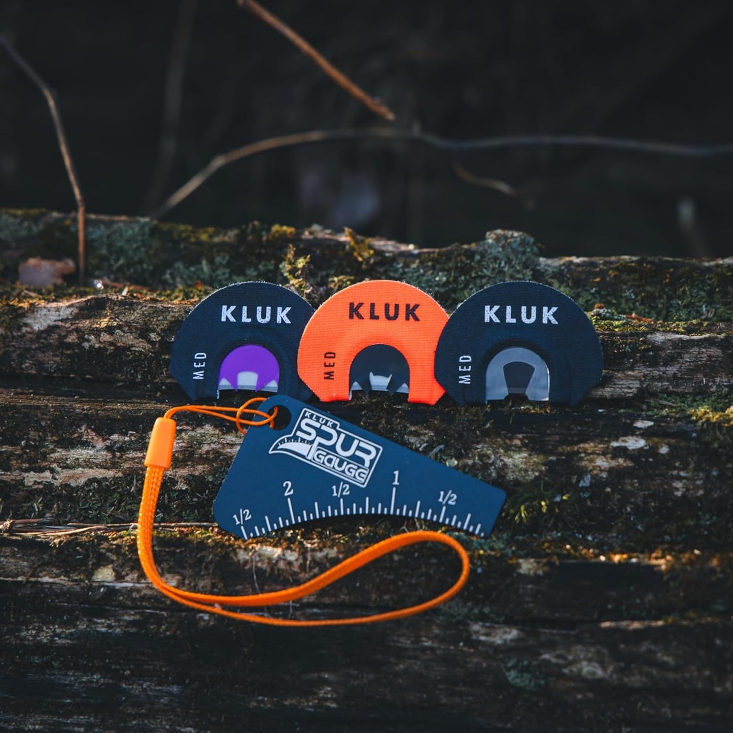 Turkey Hunting Bundle - Kluk Spur Gauge, 3-Pack Mouth Calls & Call Case | Essential Gear for Hunters