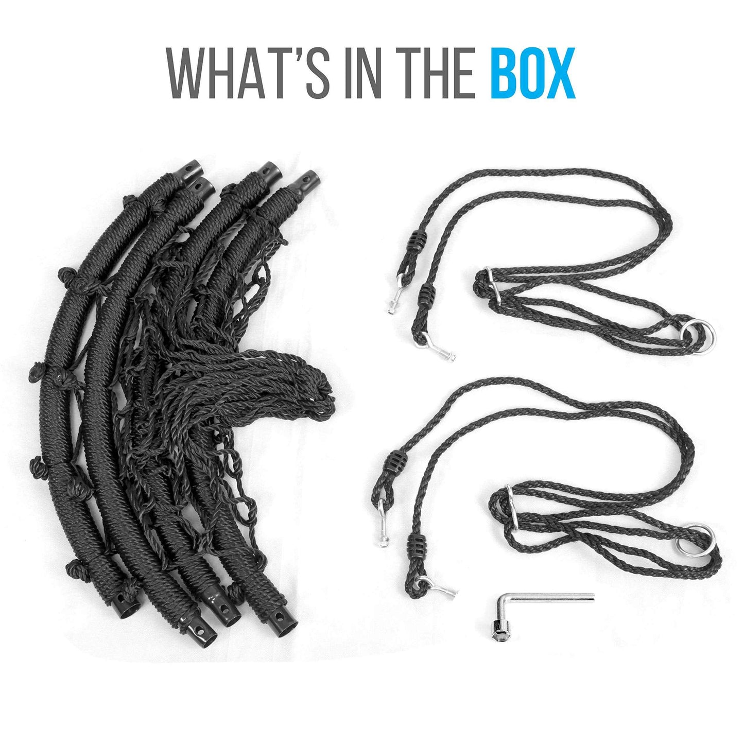 SereneLife SLSWNG200 Spider Swing-Netted Webbed Seat for Grip and Comfort-Hanging Tree Circular Flying Saucer with Ropes and Straps-Safe Durable Max Weight 600lbs, One Size, Standard