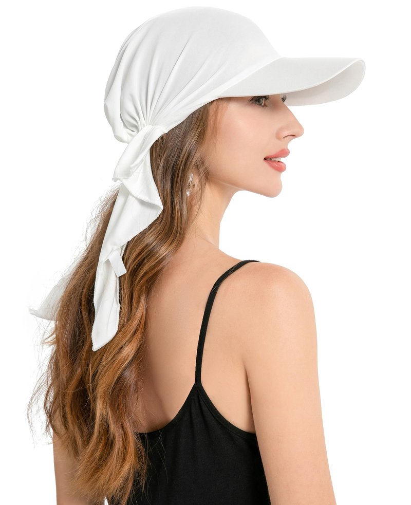 ZLYC Chemo Headwear for Women with Brim Pre-Tied Lightweight Skull Beanie