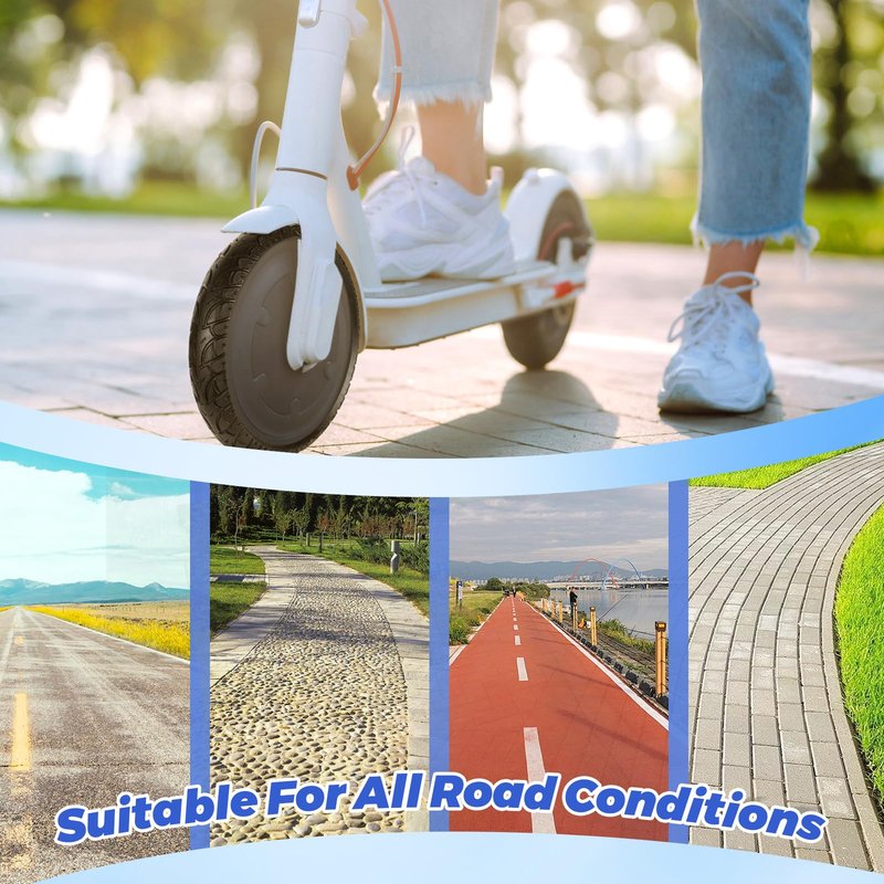 2PCS 12 Inch Solid Tires, Scooter Replacement Wheels, 12 1/2x2 1/4(57-203) for Electric Bike Scooter 12.5x2.5 Solid Tyres